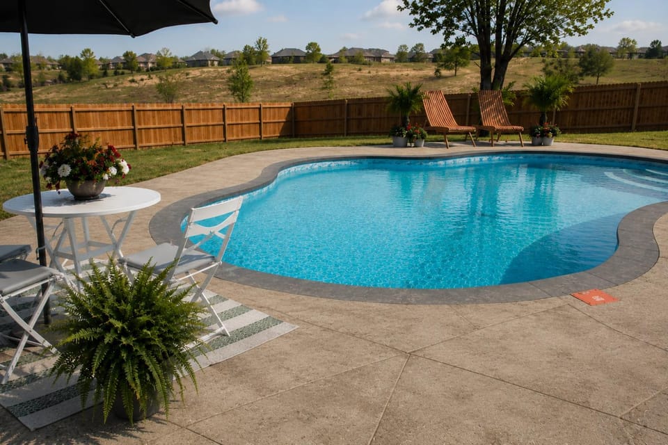 Day, Garden, Garden view, Pool view, Swimming pool, sunbed