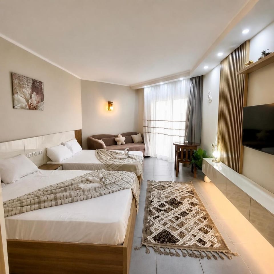 Bright Modern Studio with Pool and Sea View in the heart of Hurghada Apartment hotel in Hurghada