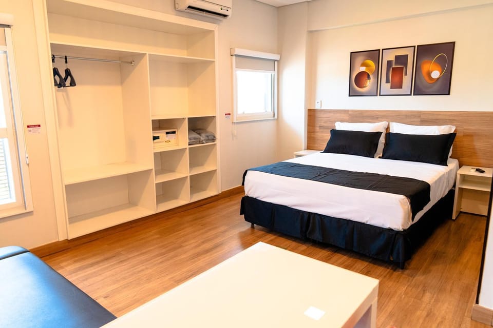 Bed, Photo of the whole room, Bedroom, wardrobe, air conditioner