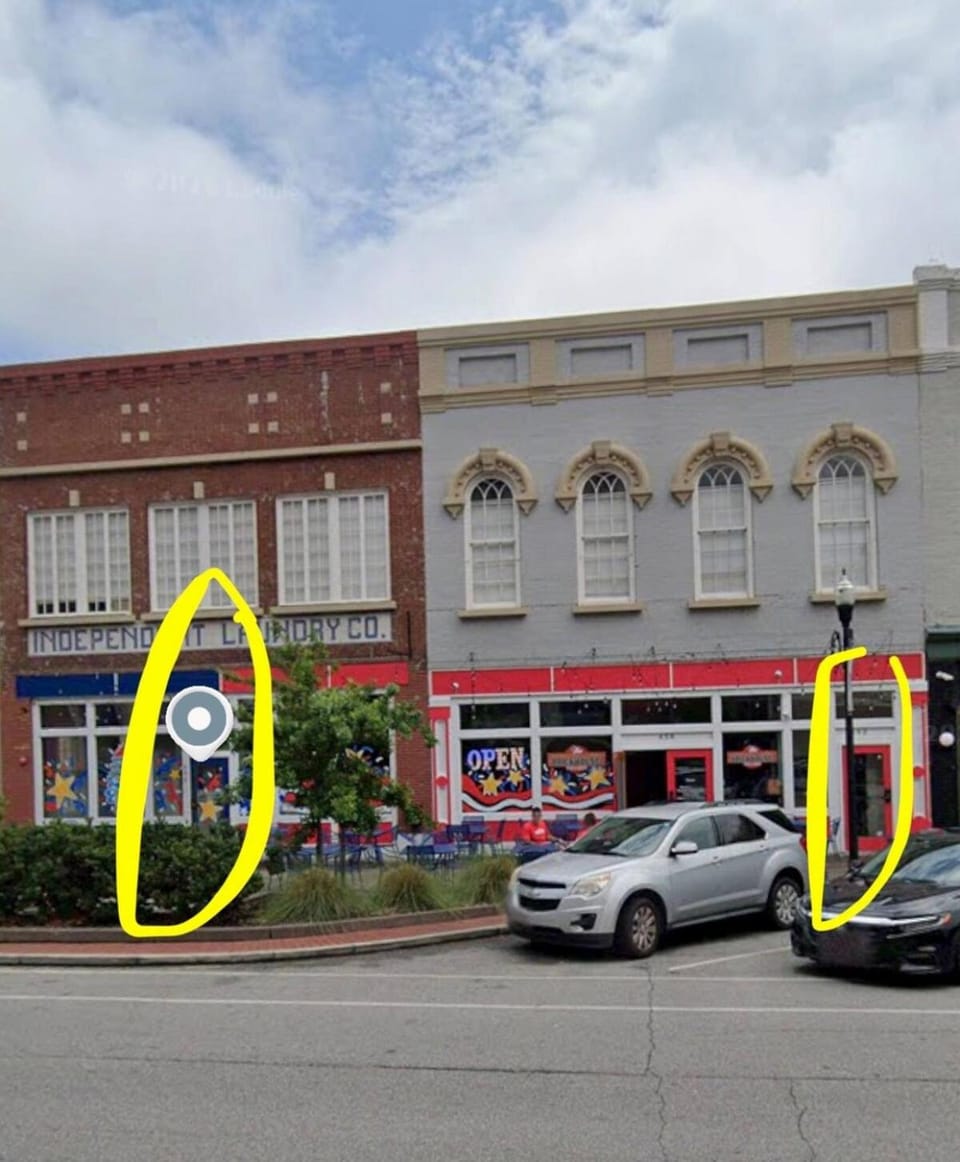 Property building, Property logo or sign, Street view