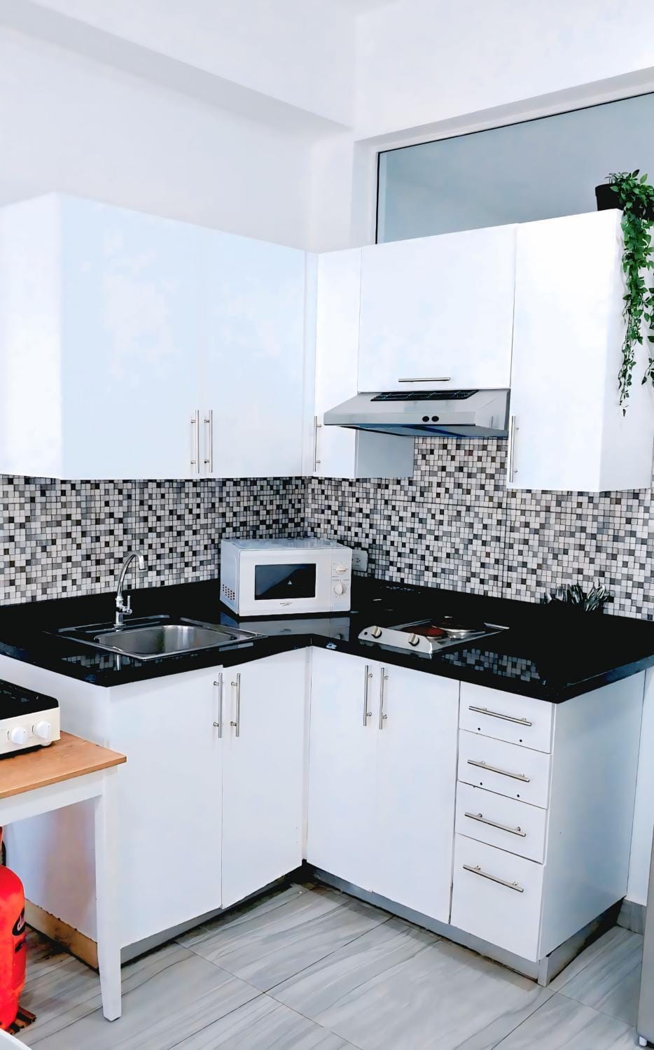 Kitchen or kitchenette, microwave, pet friendly, stove