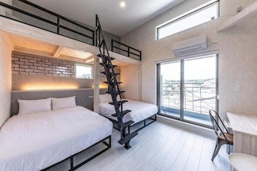 Bed, Photo of the whole room, Bedroom, bunk bed