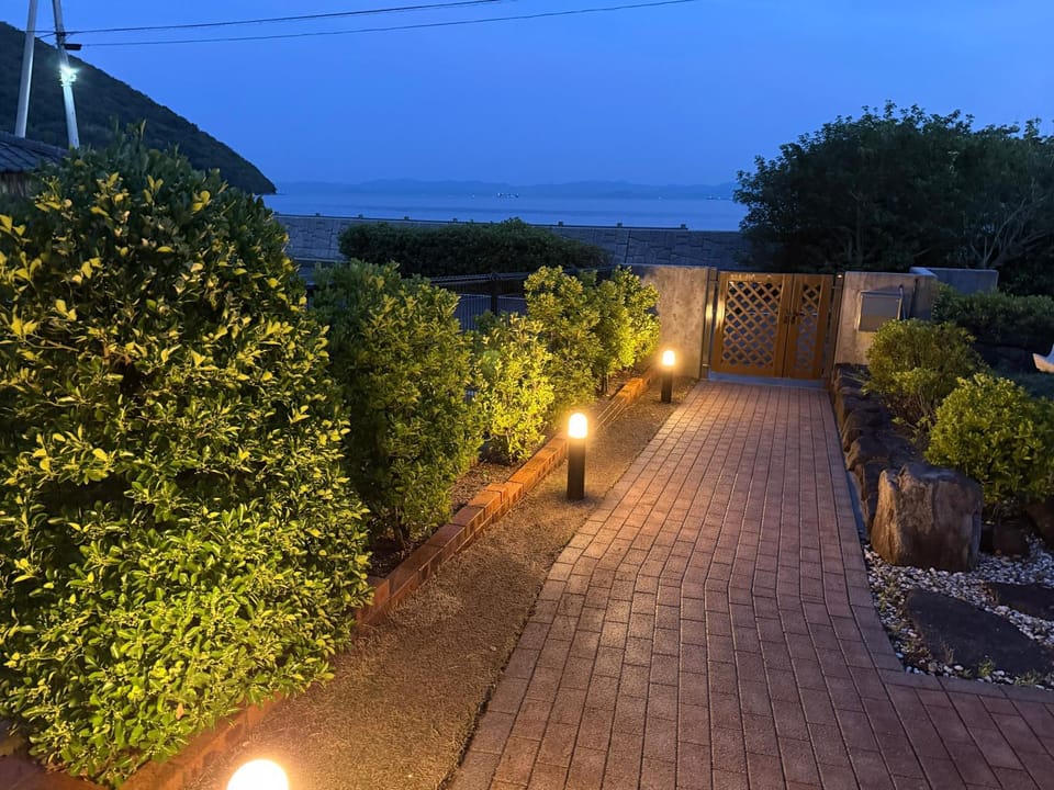Night, Natural landscape, Garden, Garden, Garden view