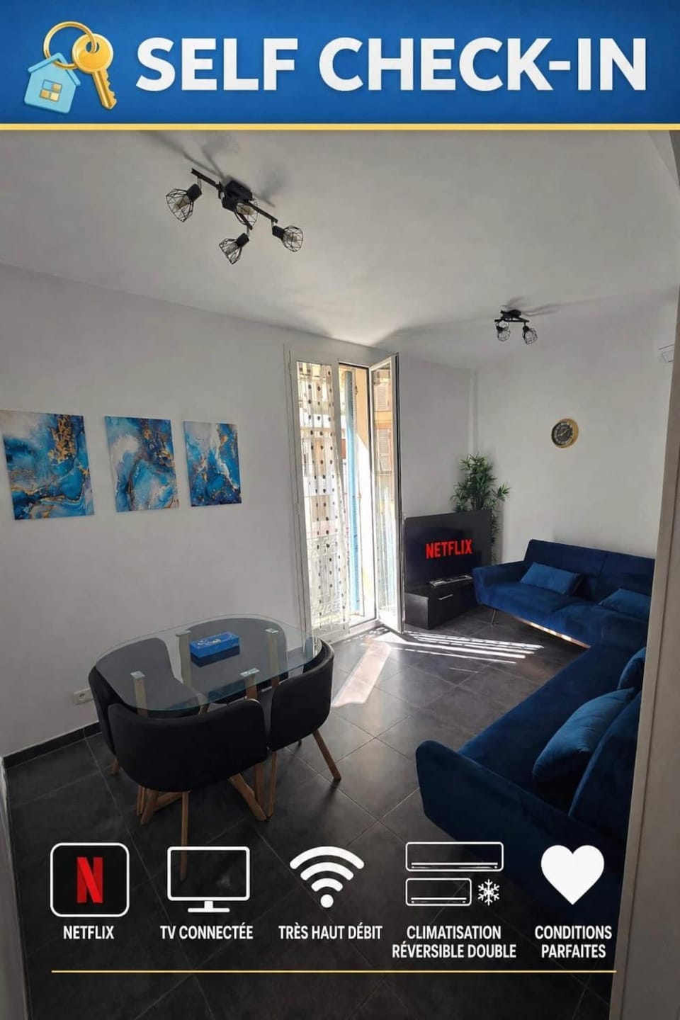 Monaco 50m Renovated 2 room apartment fully equipped airconditioning WiFi Apartment in French Riviera