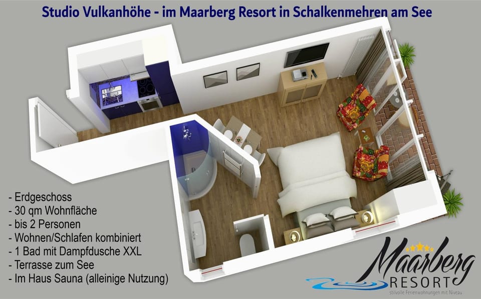 Studio Vulkanhöhe - Maarberg Resort Apartment in Vulkaneifel