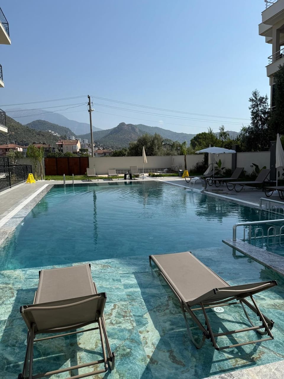 Natural landscape, Mountain view, Pool view, sunbed