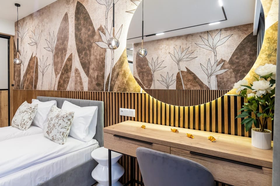 Bed, Decorative detail, Bedroom