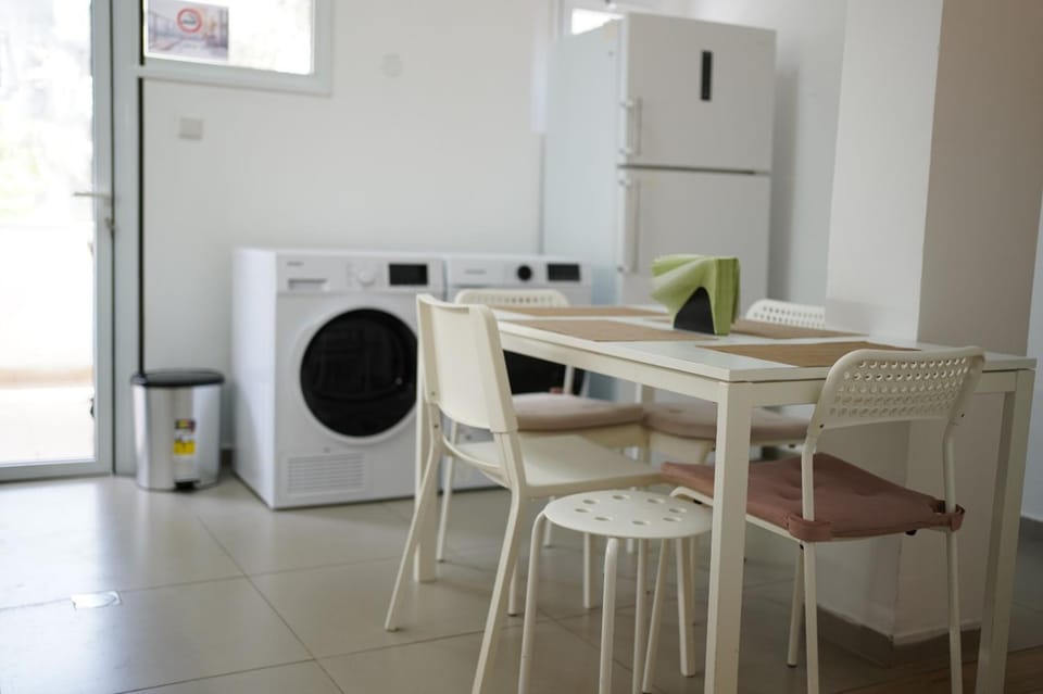 Dining area, washing machine, dryer