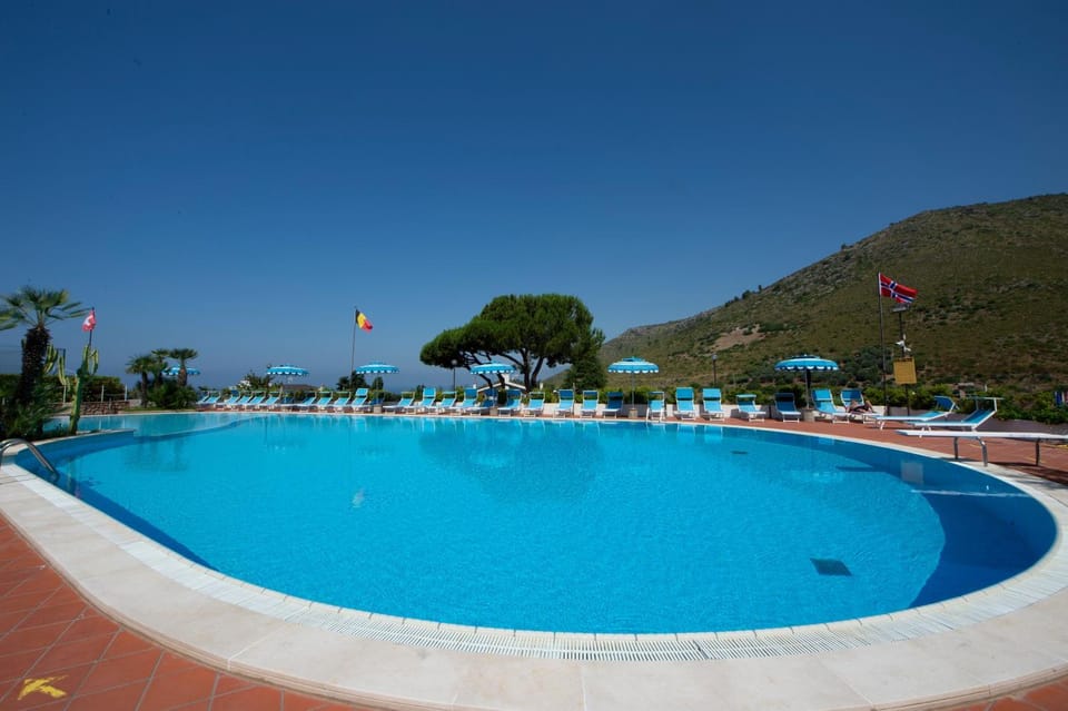 Natural landscape, Pool view, Swimming pool, sunbed