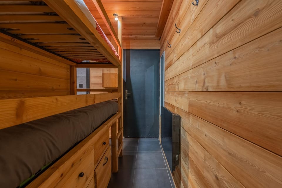 Bed, Photo of the whole room, Bedroom, bunk bed, wardrobe