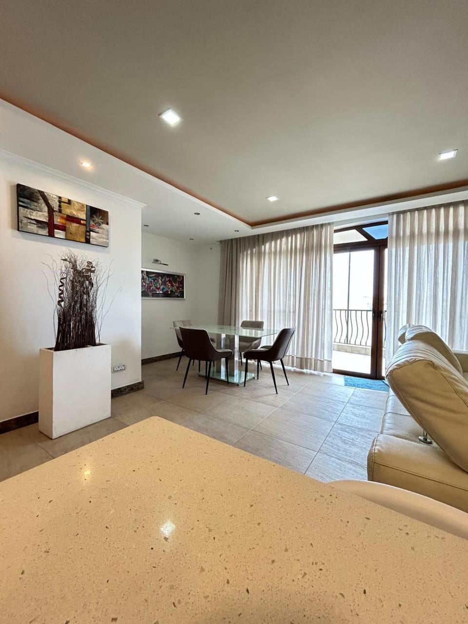Living room, Seating area, Dining area