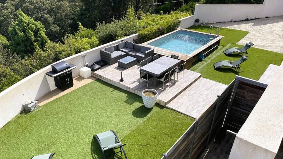 Appartement Pascialella, 7 pers, piscine chauffée, vue mer Villa in Porto-Vecchio