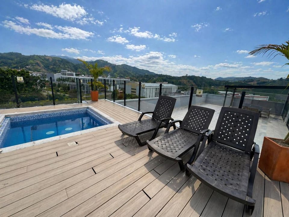 Apartamento amoblado y de lujo en Chinchiná, con piscina y jacuzzi Apartment in Risaralda