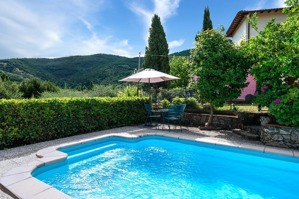 Property building, Living room, Swimming pool