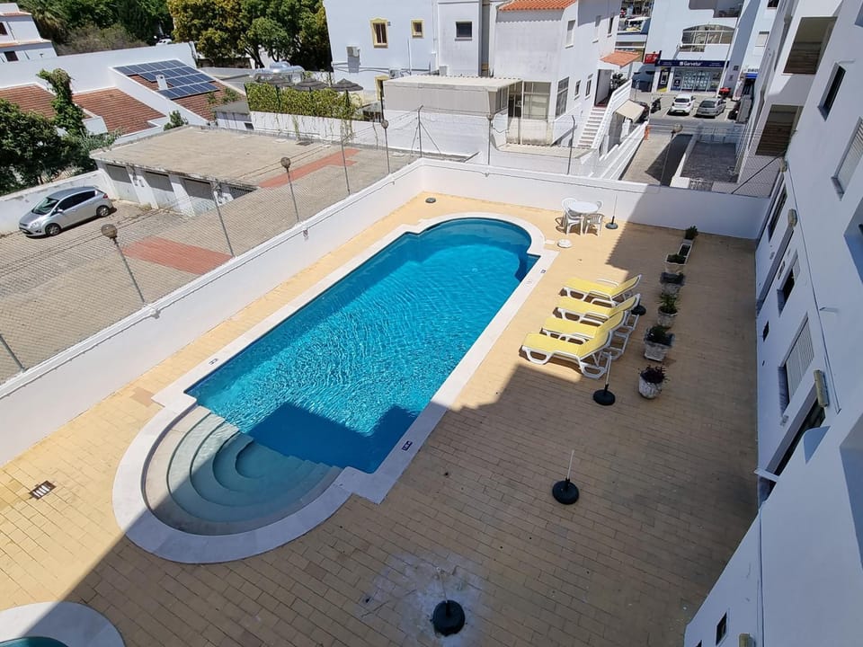 Pool view, Swimming pool, sunbed
