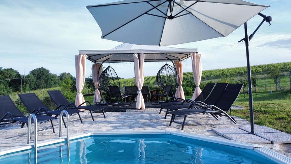 Patio, Garden, Garden view, Pool view, Swimming pool, sunbed