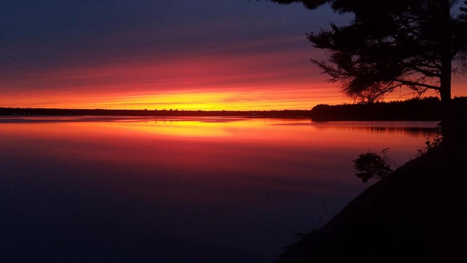 River view, Sunset
