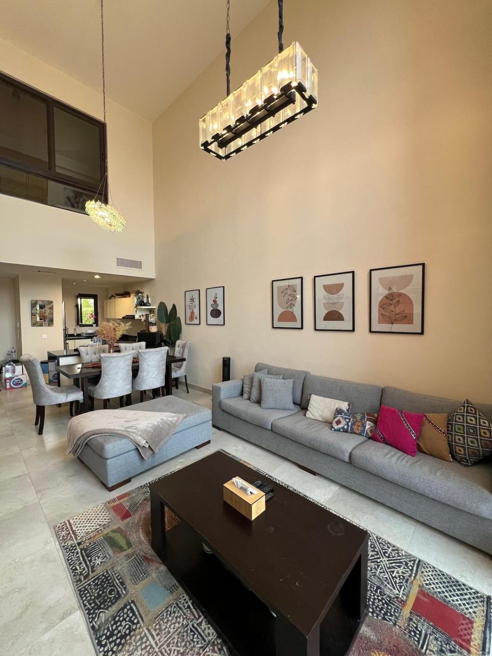 Living room, Dining area, Dinner