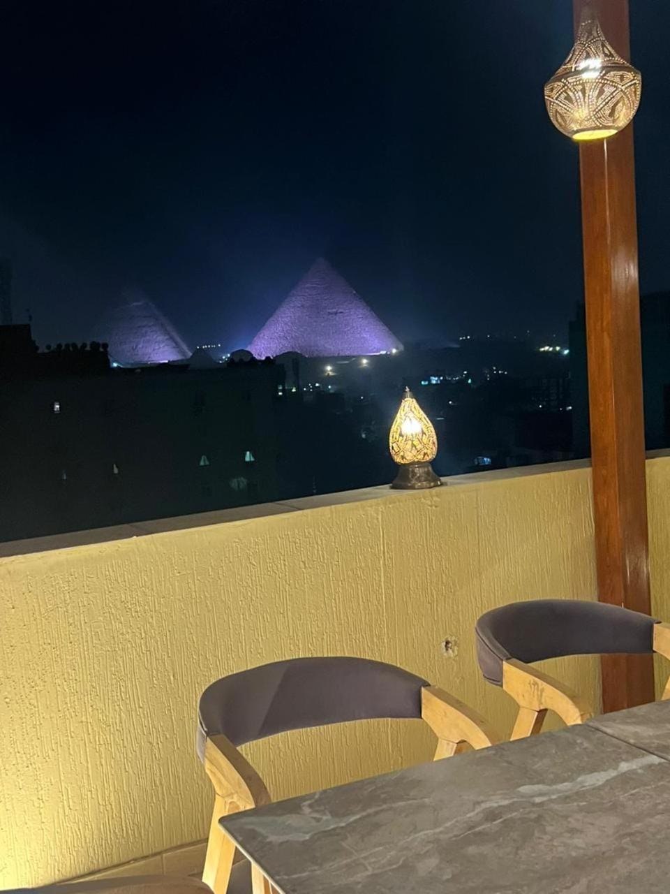 Night, Natural landscape, View (from property/room), Balcony/Terrace