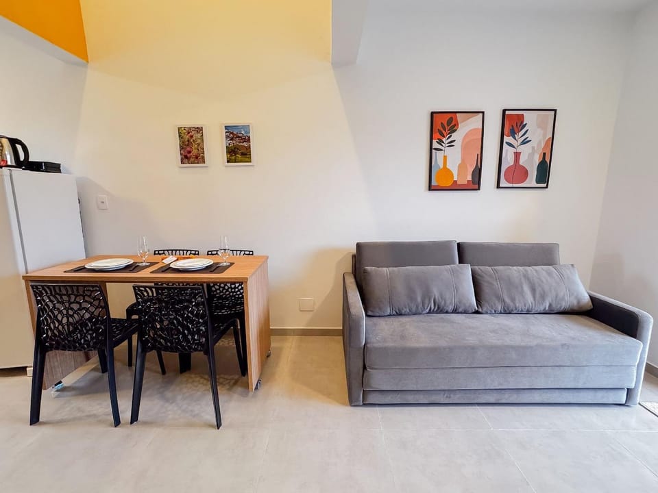 Centro: Flat p/ 4 pessoas + Vaga Apartment in Brusque