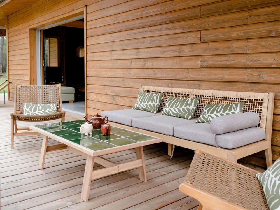Villa spacieuse en bois exotique - 10 pers. - FR-1-878-69 Villa in Moliets-et-Maa