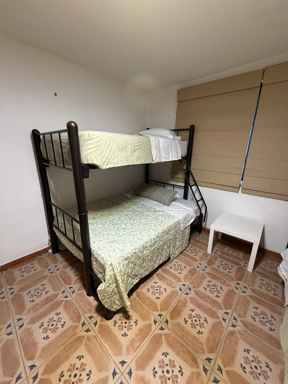 Photo of the whole room, bunk bed