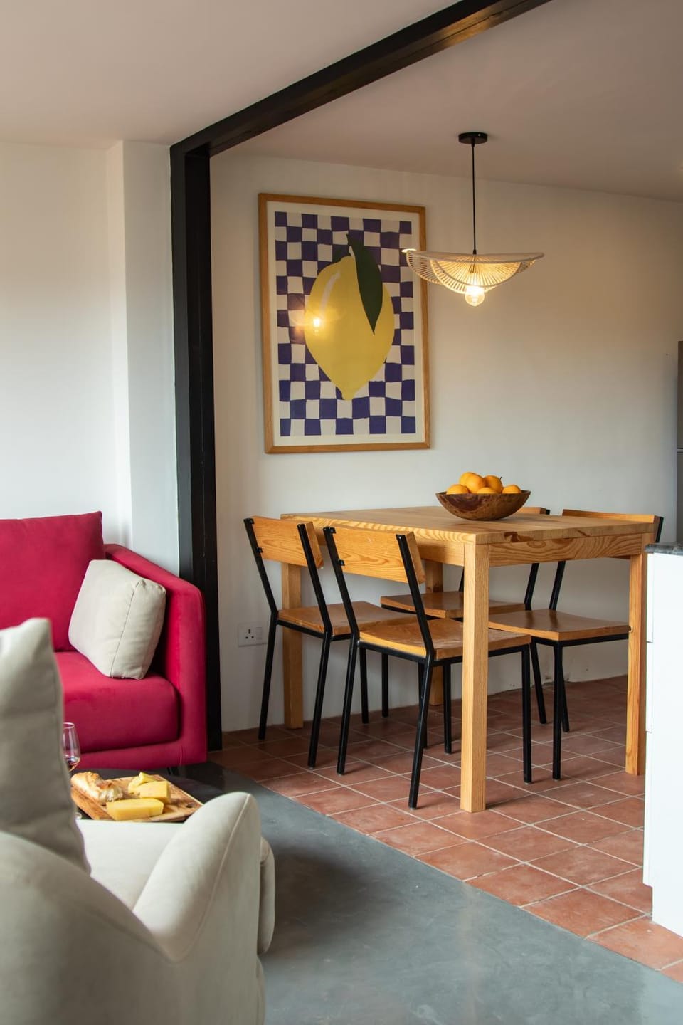 Living room, Seating area, Dining area