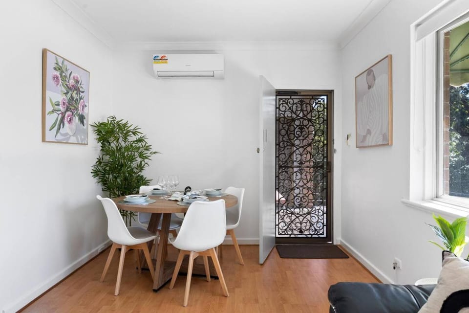 Dining area, air conditioner