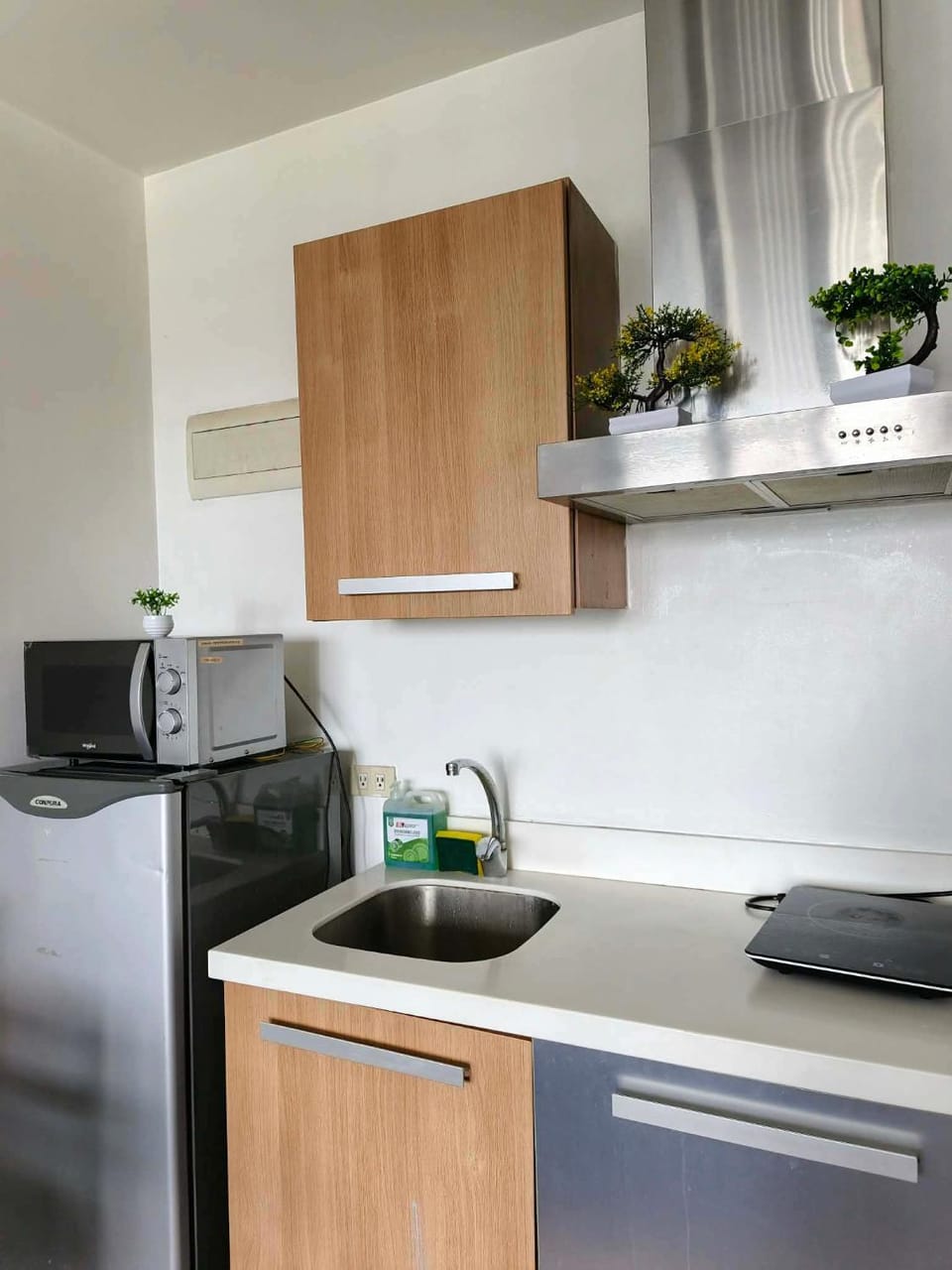 Kitchen or kitchenette, oven, stove