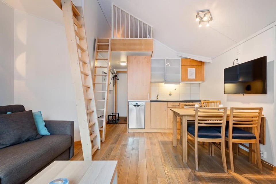 Koselig og velutstyrt leilighet med hems, flott utsikt og nær fjellet Apartment in Vestland