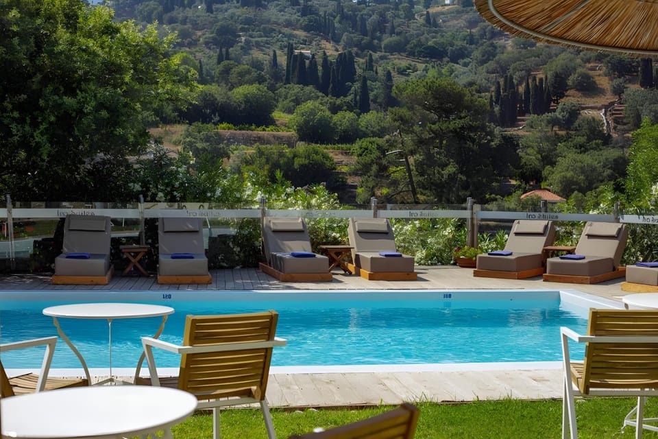 Spring, Natural landscape, Garden, Garden view, Mountain view, Pool view, Swimming pool, sunbed