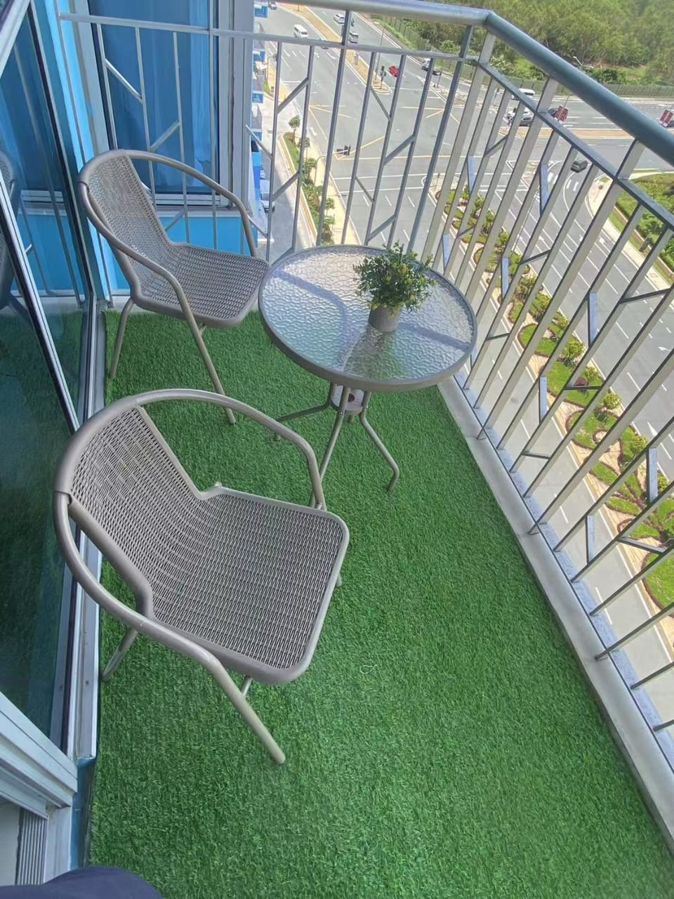 Patio, Spring, Day, Garden, View (from property/room), Balcony/Terrace, Living room, Seating area, Garden view