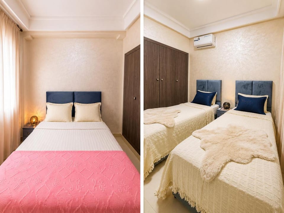 Bed, Photo of the whole room, Bedroom, air conditioner