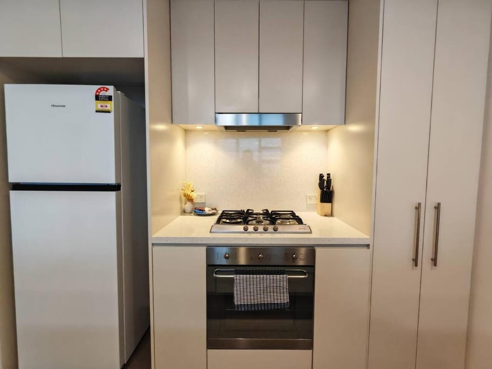 Kitchen or kitchenette, oven, stove
