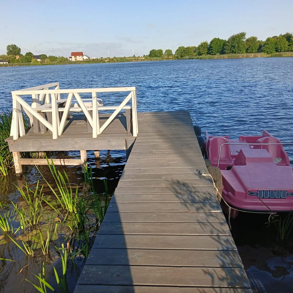 Lawendowe domki nad wodą w Michalicach gm Namysłów House in Poland