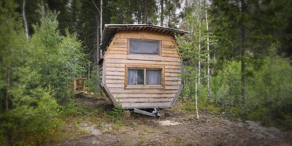 Rustic Cabin on Off-Grid Homestead Cabin in Sweden