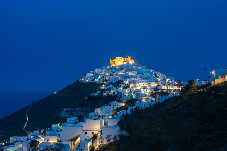Night, City view, Mountain view