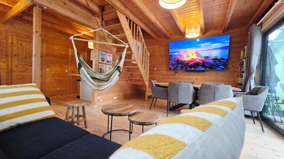 Le Trésor de l'Etang - Veranda, Brasero & Relaxation Chalet in Hauts-de-France