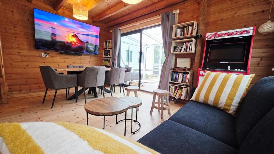 Le Trésor de l'Etang - Veranda, Brasero & Relaxation Chalet in Hauts-de-France