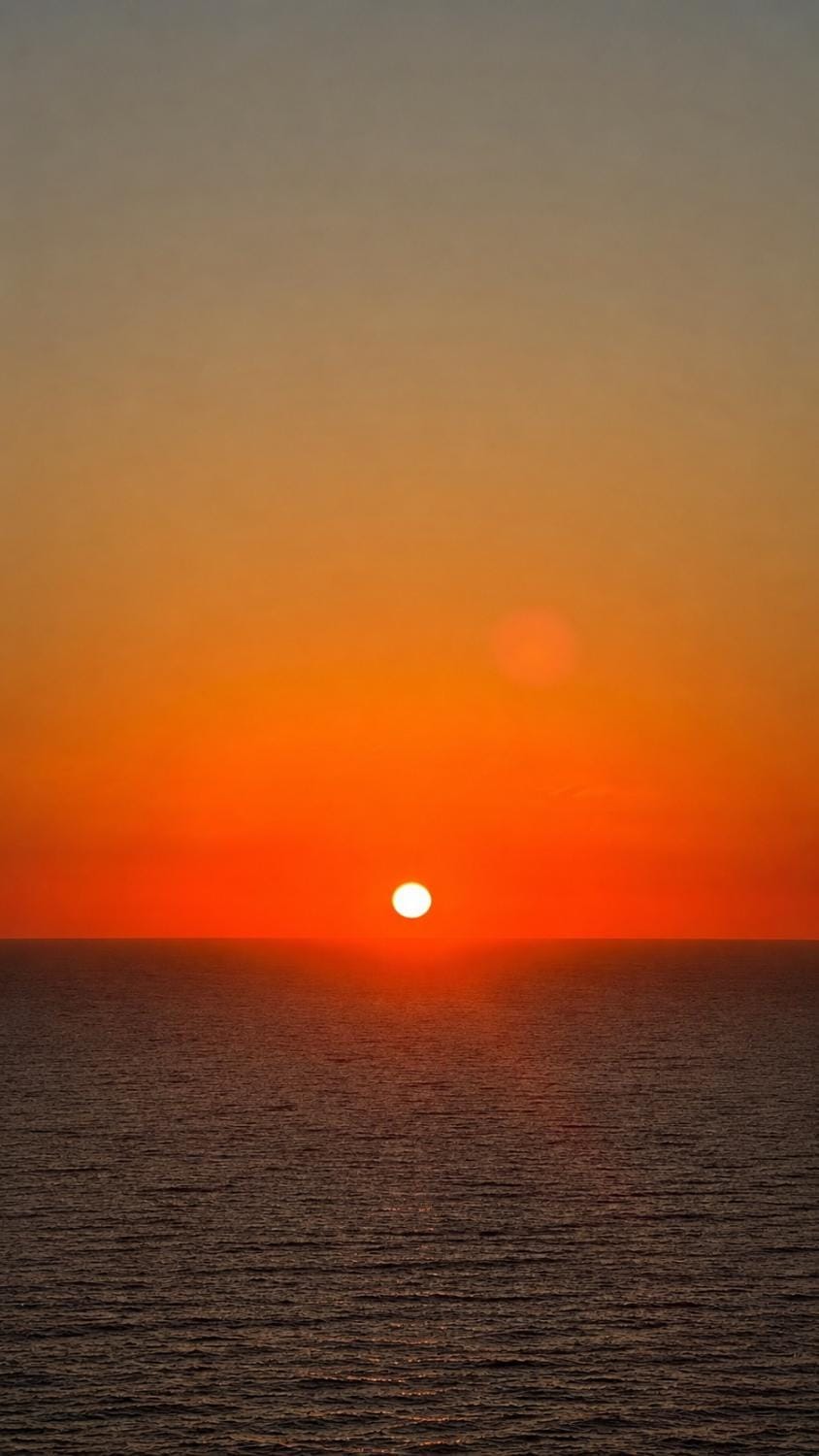 Natural landscape, Sea view, Sunrise, Sunset
