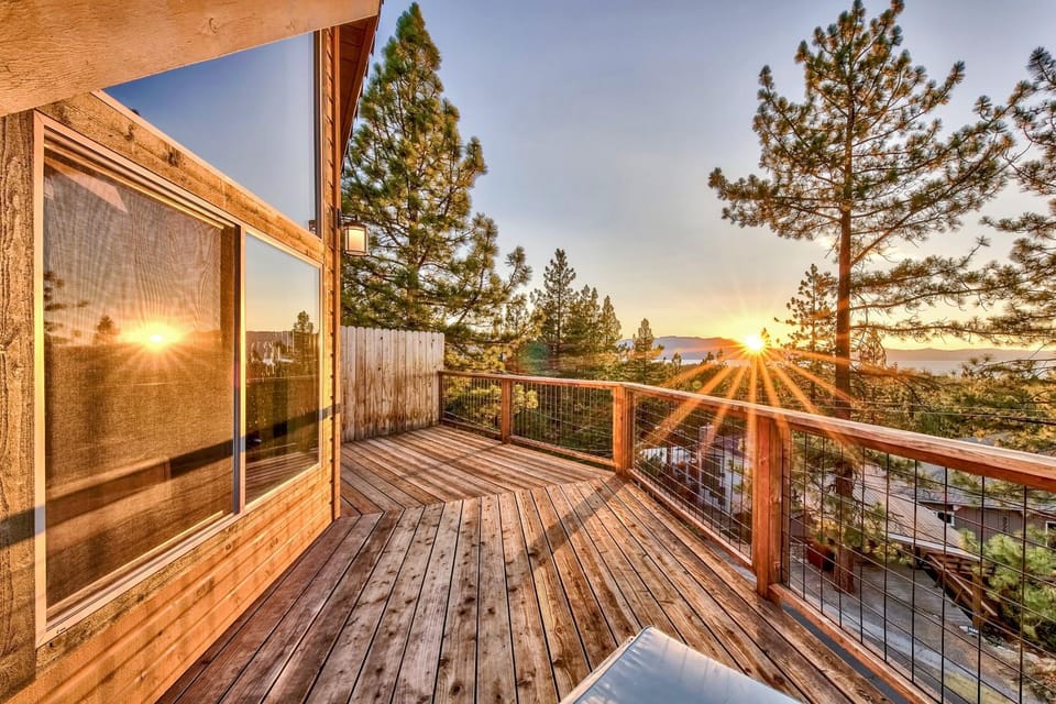 Day, Natural landscape, Balcony/Terrace, Sunset