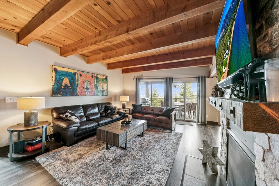 Day, TV and multimedia, Balcony/Terrace, Living room, fireplace, furniture