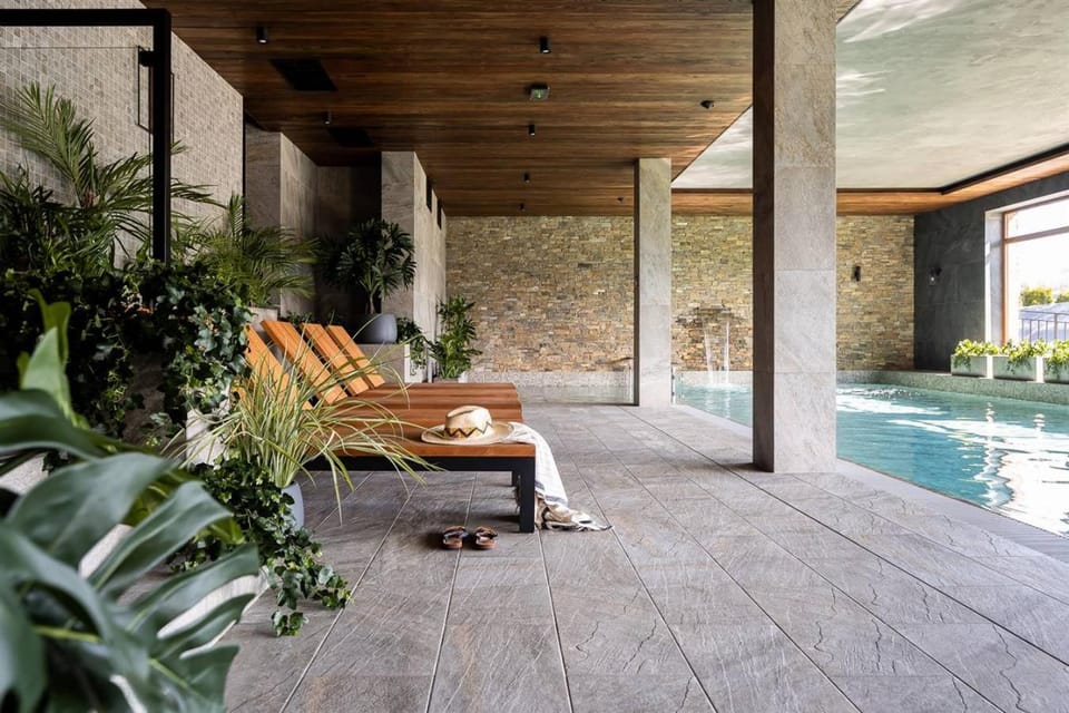Beach, Pool view, Swimming pool, sunbed