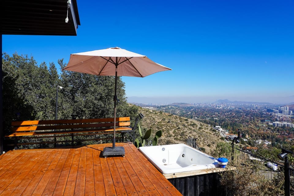 Mountain shelter on the way to Farellones House in Las Condes