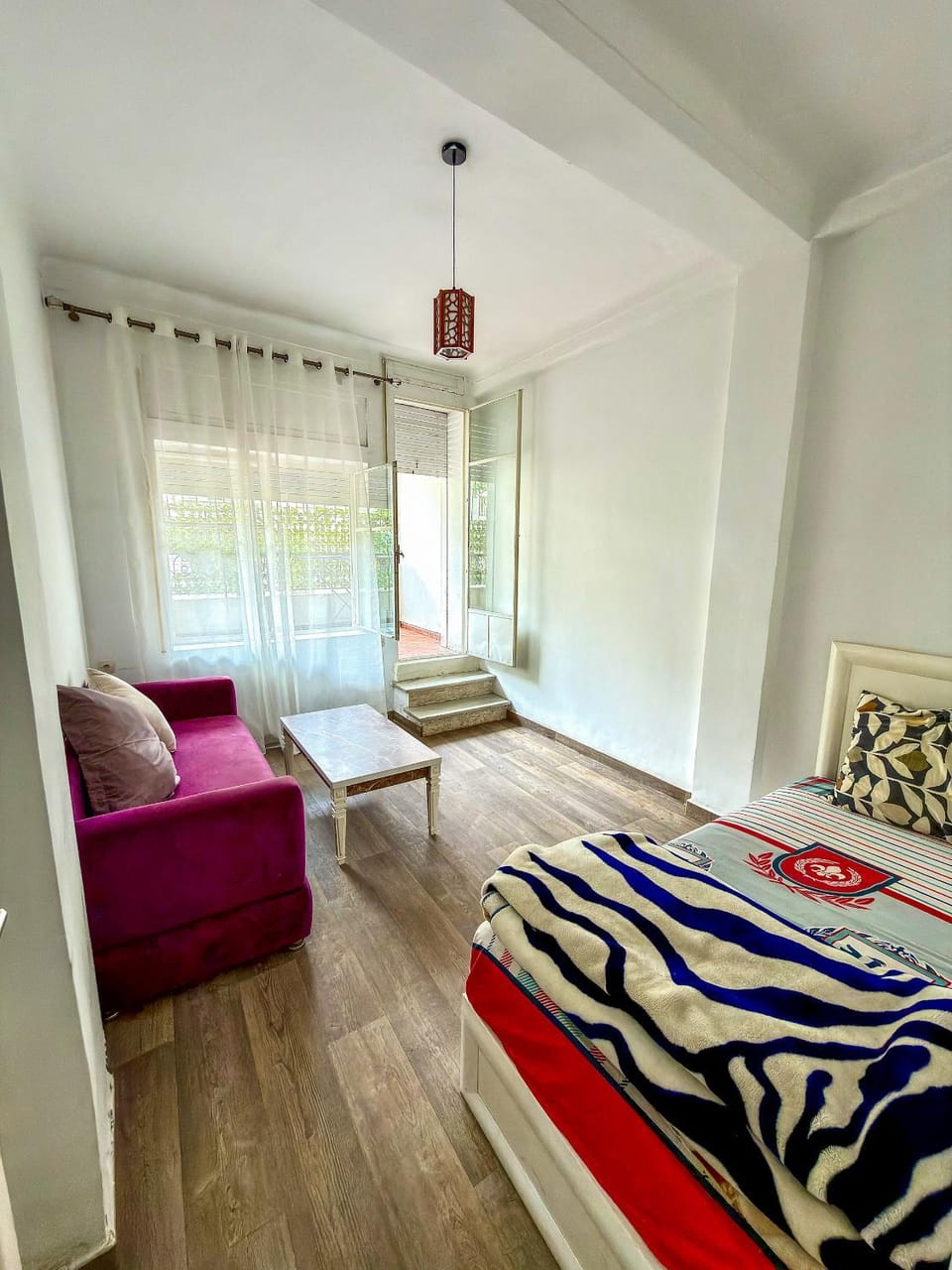 Bed, Balcony/Terrace, Photo of the whole room, Seating area, Bedroom