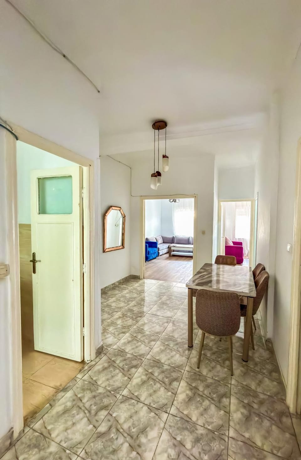 Living room, Seating area, Dining area