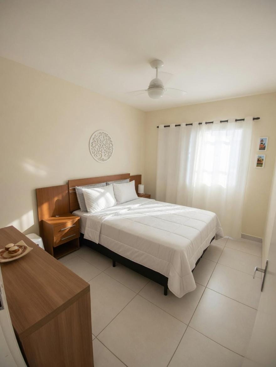 Apartamento pé na areia com varanda para 6 pessoas Apartment in State of São Paulo