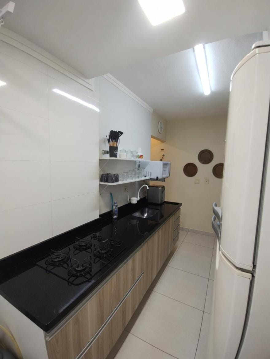 Apartamento pé na areia com varanda para 6 pessoas Apartment in State of São Paulo