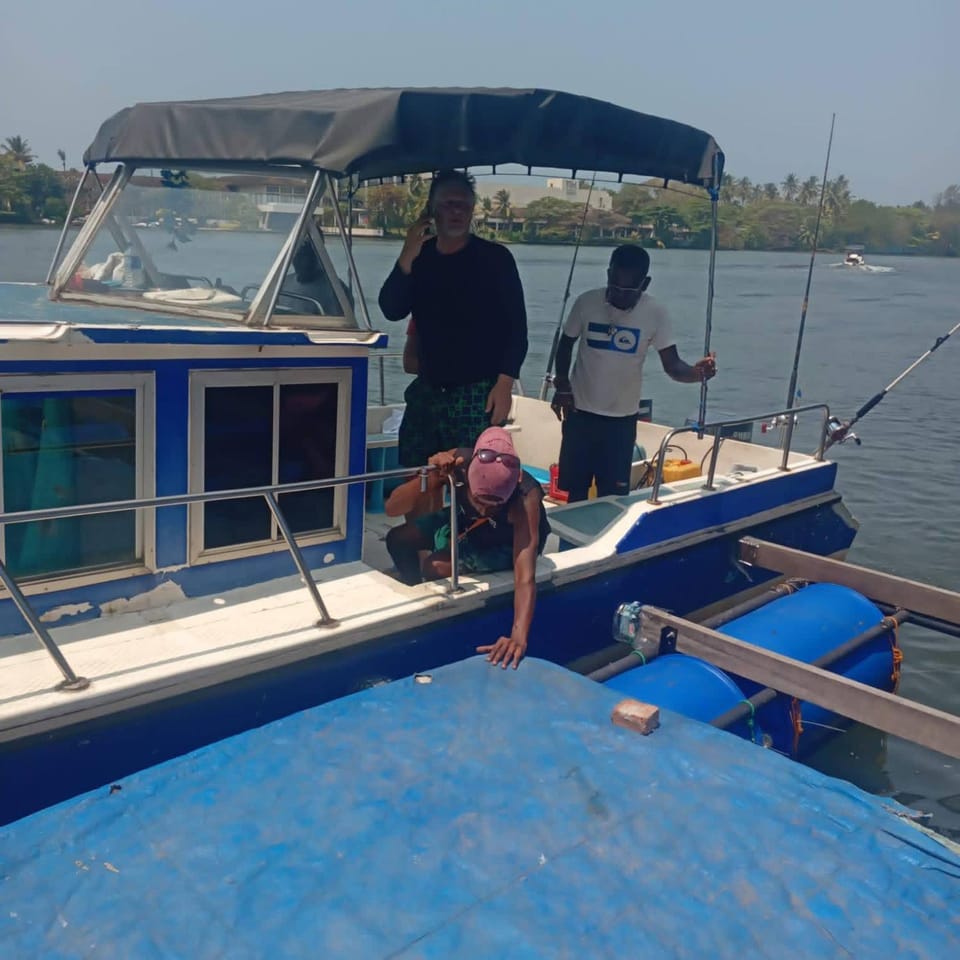 Roma Chill Water Sports& Cafe Docked boat in Western Province