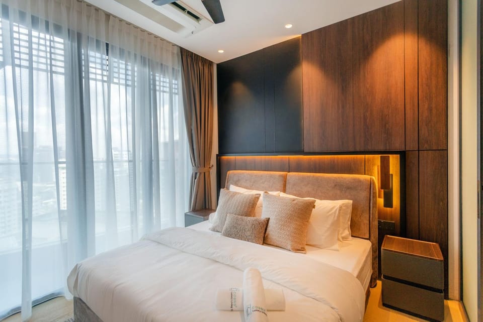 Bed, Bedroom, air conditioner